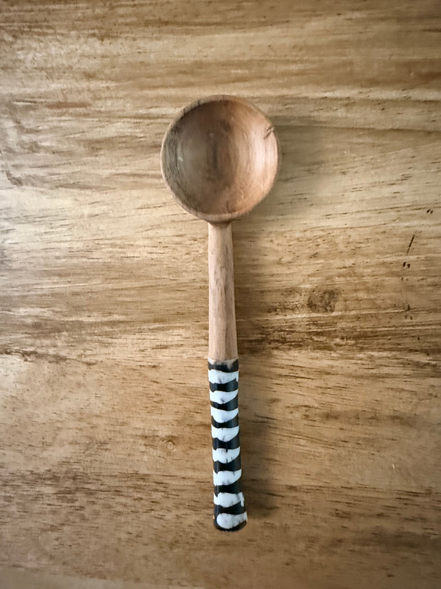 Handmade Olive Wood & Bone Mini Kitchen Utensil Set – 7 Inches | Artisan Crafted in Kenya