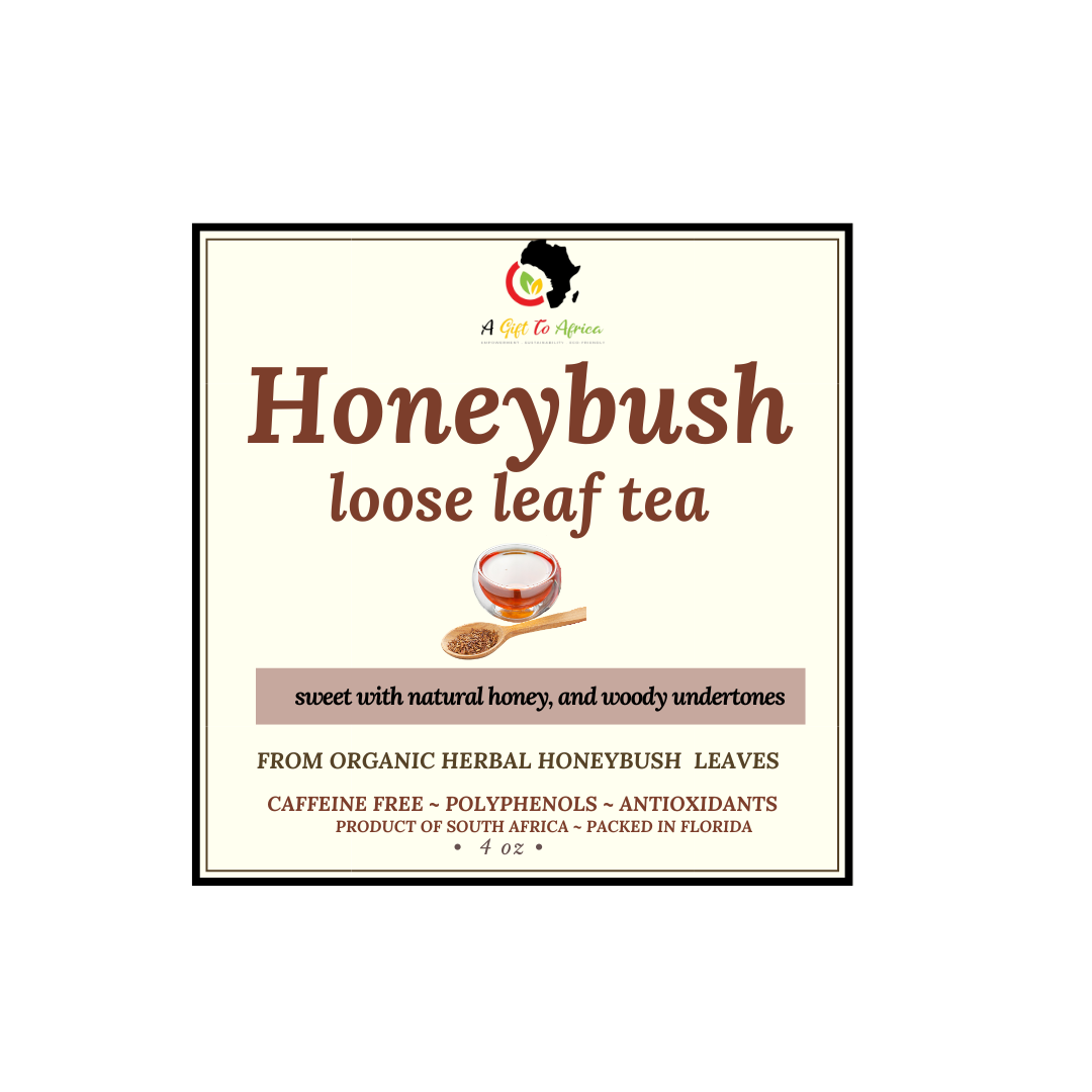 Organic Honeybush Tea - Loose Leaf in pouch and canister