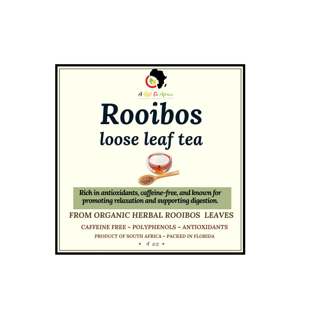 Organic Certified Rooibos Tea  - Loose Leaf in Canister